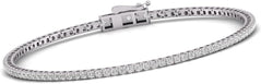 14K Gold Natural Diamond Tennis Bracelet. Clarity Grade I2-I3 and a Color Grade J-K.