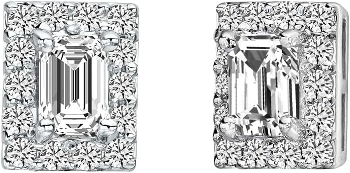 Halo Diamond Earrings In 14k White Gold (1.50 Ct. Tw)