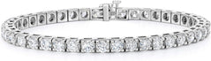 Diamond Tennis Bracelet 7" 14K White Gold. (7.00 Ct. Tw)